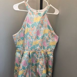 NWT - Pastel Floral Halter Dress